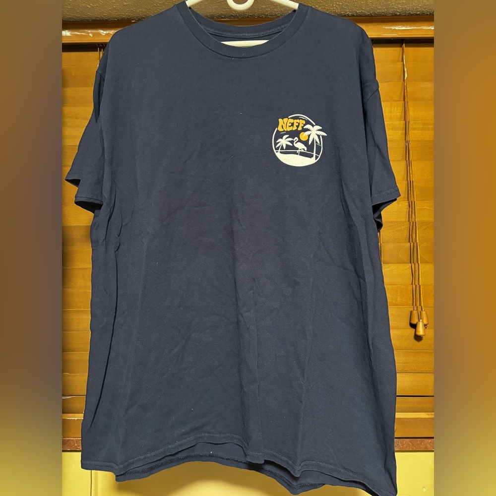 Neff Navy Palm Tree Graphic Tee